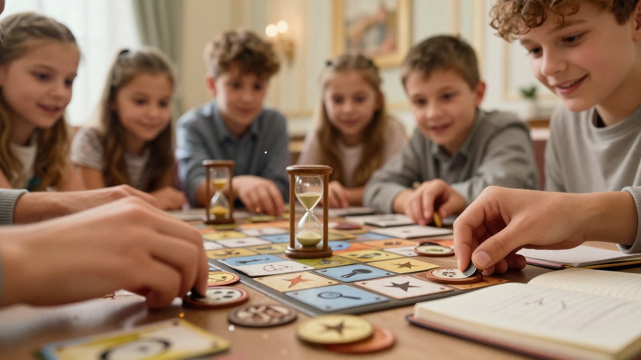 Динамичный момент обсуждения: дети спорят, показывают жестами, ведущий удерживает внимание